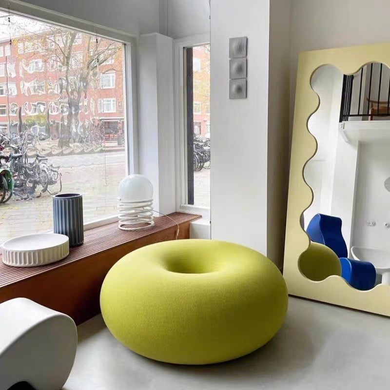 Boa Pouf Doughnut Stool Round Creative Low Stool Shaped Cotton Living Room Sofa Chair