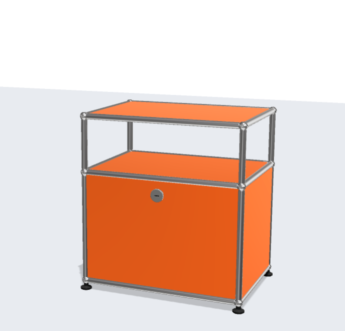 USM Haller Bedside Table Bedroom Modern Simple Storage Rack Stainless Steel Home Furniture Living Room Furniture Kitchen Cabinets