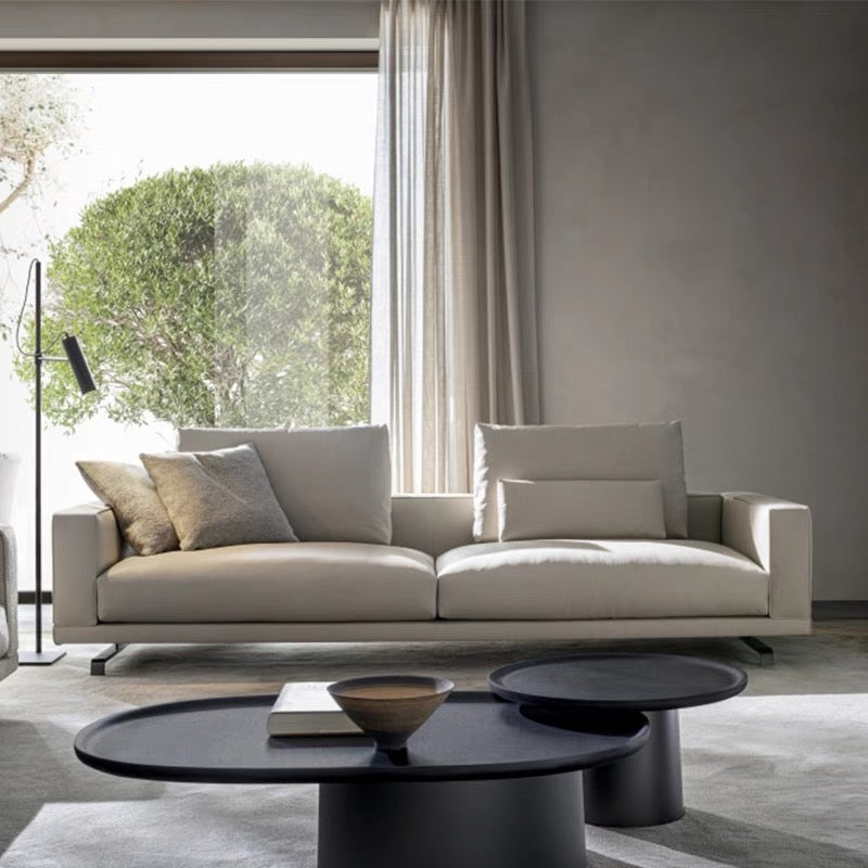 Italian Minimalist Molteni&C Large Flat Villa Living Room Corner Fabric Sofa Modern Light Luxury Octave Sofa Combination