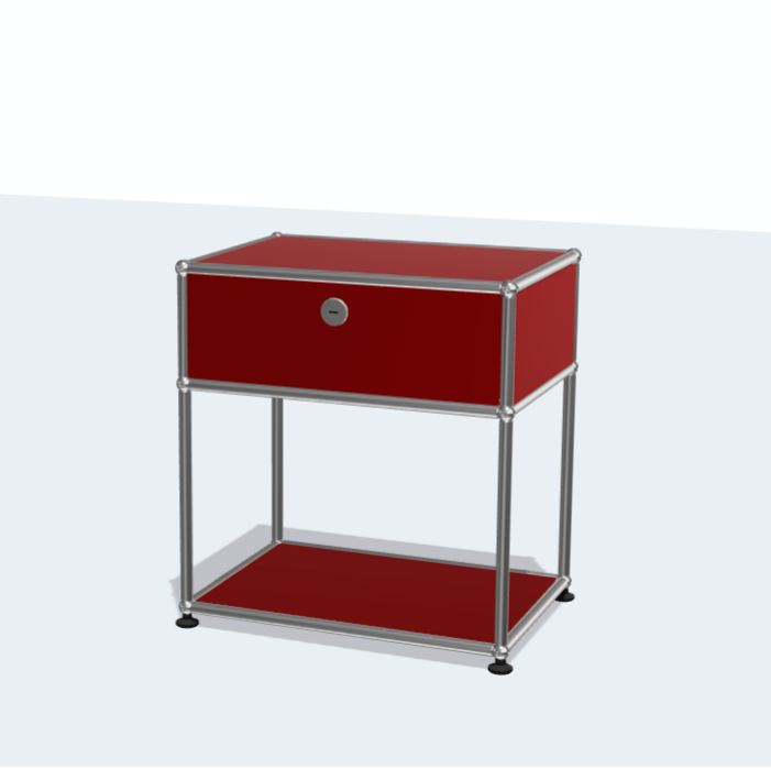 USM Haller Stainless Steel Night Stand Bed Sideboard Bedside Table Modern Simple Storage Rack Network Storage Cabinet Sofa Side Cabinet