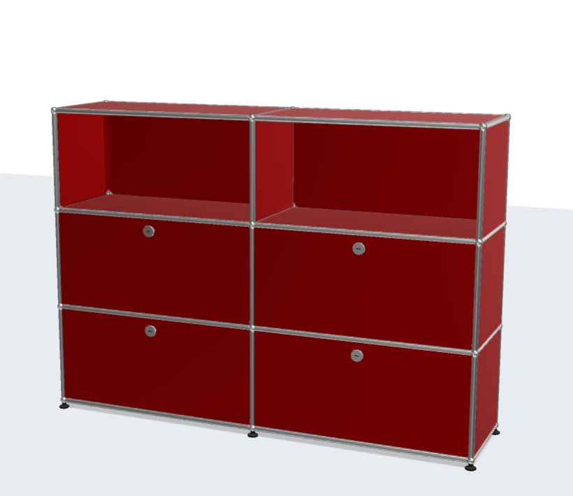 USM Haller ball pipe light panel parts storage cabinet model sideboard modular furniture besideboard dining cabinet