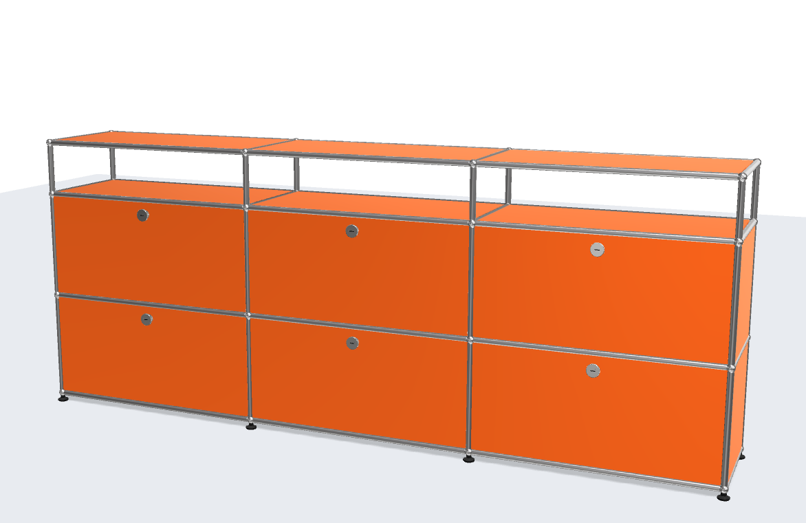 USM Haller ball pipe light panel parts storage cabinet model sideboard modular furniture TV stand