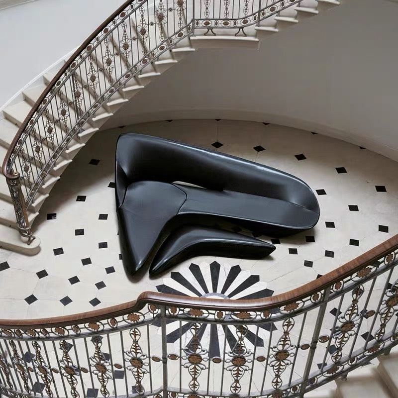 Zaha Hadid Italian Moon System Sofa Irregular L-shaped Sofa Fiberglass 7-shaped Zaha Moon Sofa