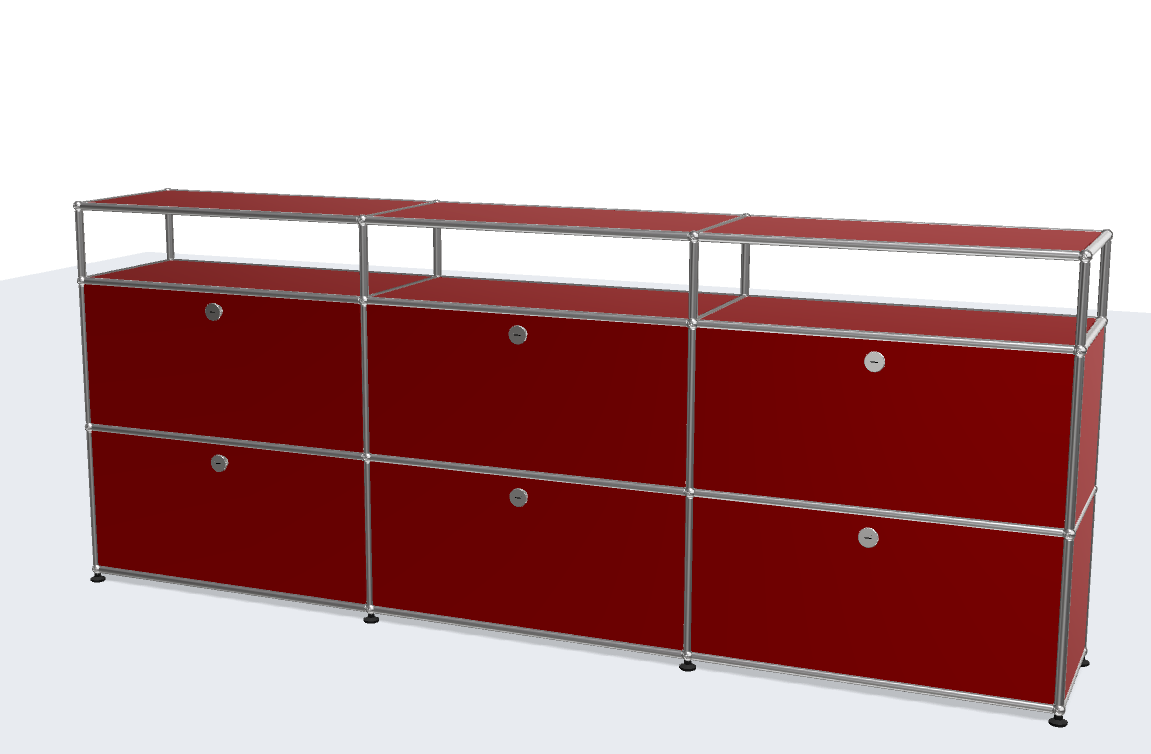 USM Haller ball pipe light panel parts storage cabinet model sideboard modular furniture TV stand