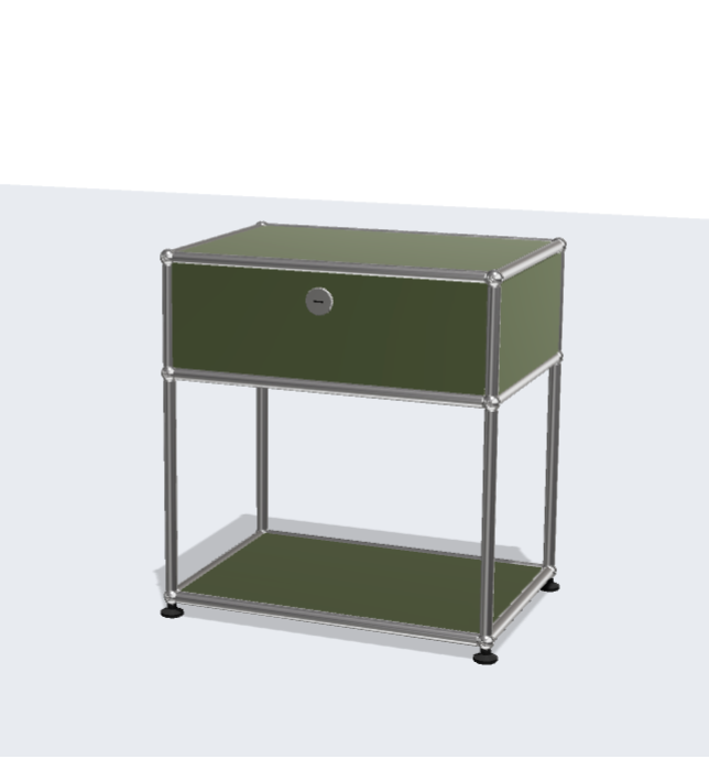 USM Haller Stainless Steel Night Stand Bed Sideboard Bedside Table Modern Simple Storage Rack Network Storage Cabinet Sofa Side Cabinet