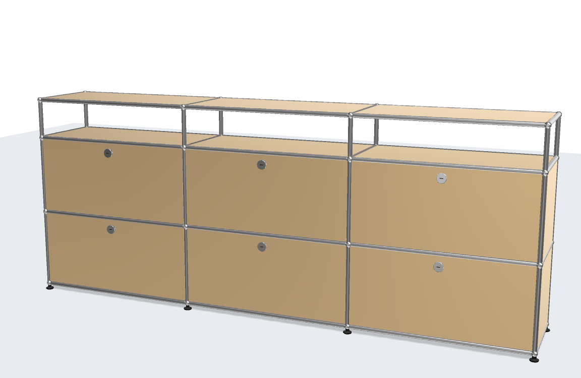USM Haller ball pipe light panel parts storage cabinet model sideboard modular furniture TV stand