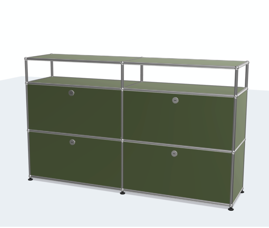 USM Haller Modern Simple Stainless Steel Sideboard Cabinet with TV Cabinet Net Red Storage Porch Cabinet for Living Room or Hall
