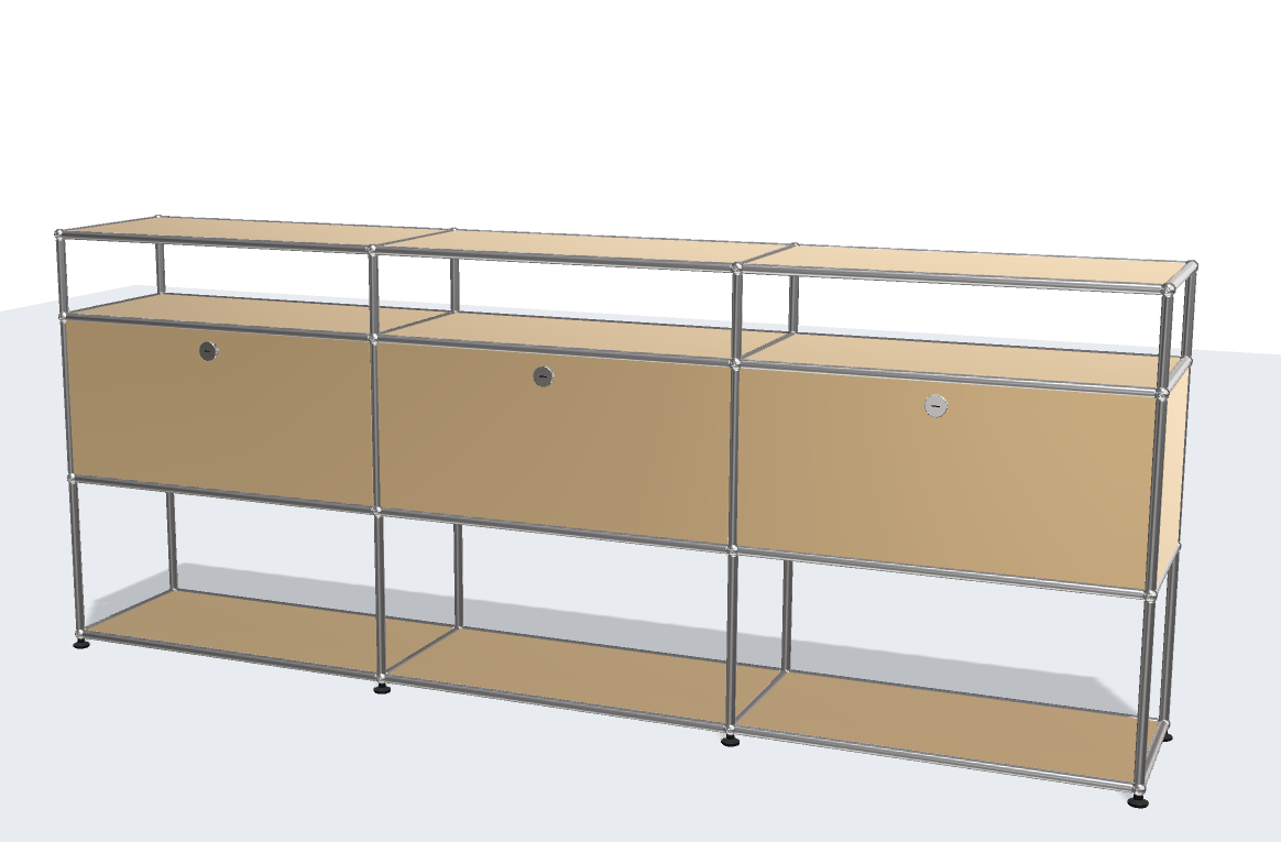 USM Haller ball pipe light panel parts storage cabinet model sideboard modular furniture