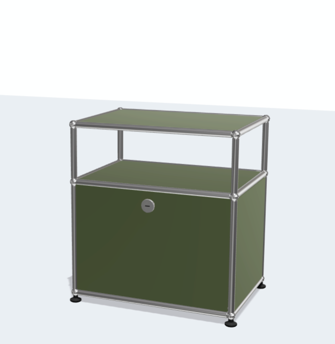 USM Haller Bedside Table Bedroom Modern Simple Storage Rack Stainless Steel Home Furniture Living Room Furniture Kitchen Cabinets