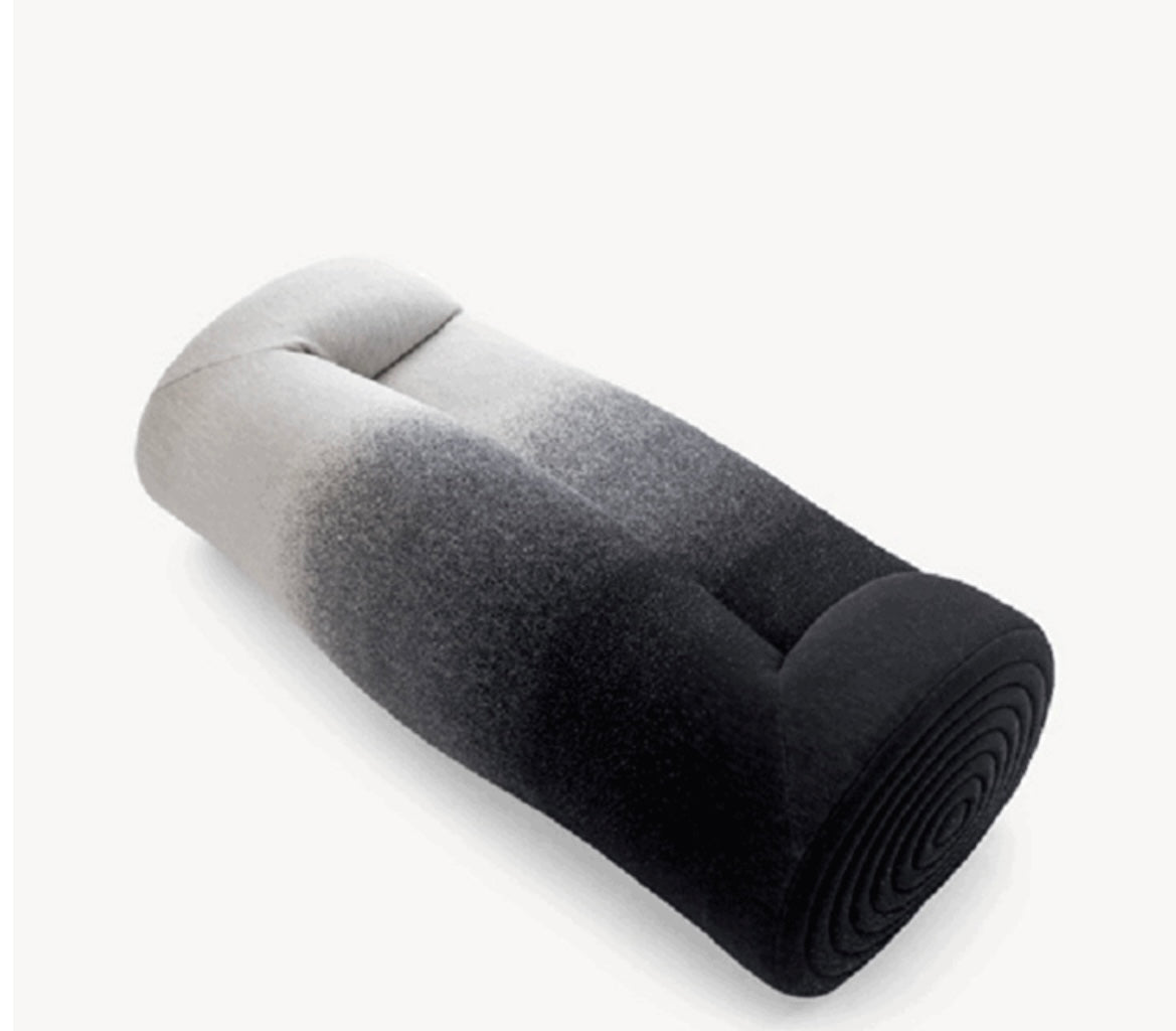 Glider Sofa Irregular-shaped Fabric Living Room Leisure Sofa Gradient Color Sofa