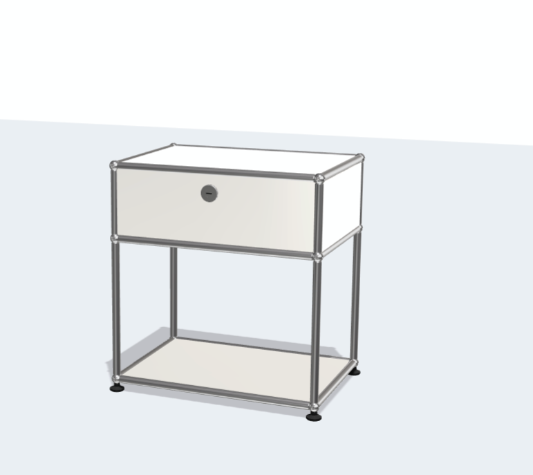 USM Haller Stainless Steel Night Stand Bed Sideboard Bedside Table Modern Simple Storage Rack Network Storage Cabinet Sofa Side Cabinet