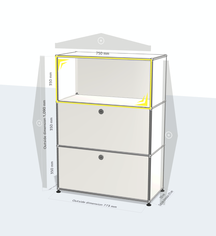 Modern Fashion Stainless Steel Sideboard Module Combination Side Cabinet TV Cabinet Korean Simple Storage Cabinet