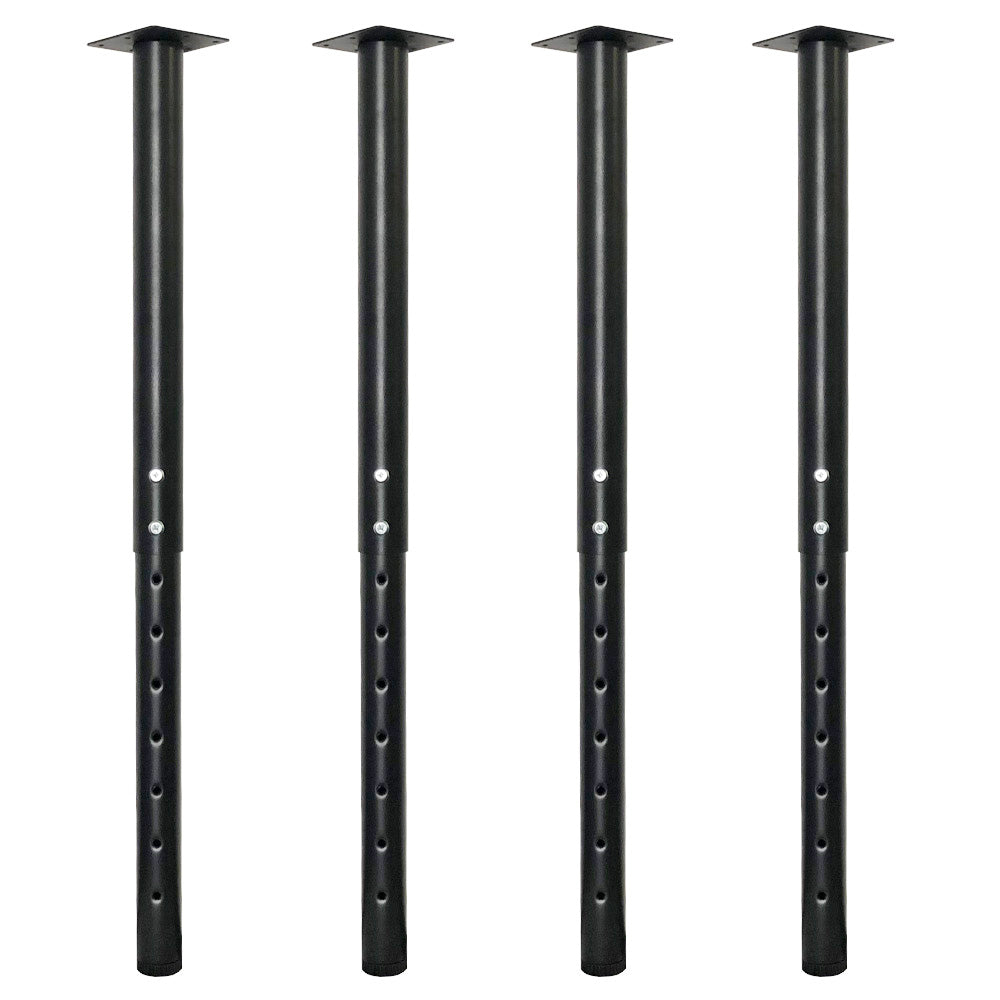 QLLY Adjustable Round Desk Leg, 22-36 inch, 55-90cm, Home Office DIY Metal Table Leg, Furniture Leg Set