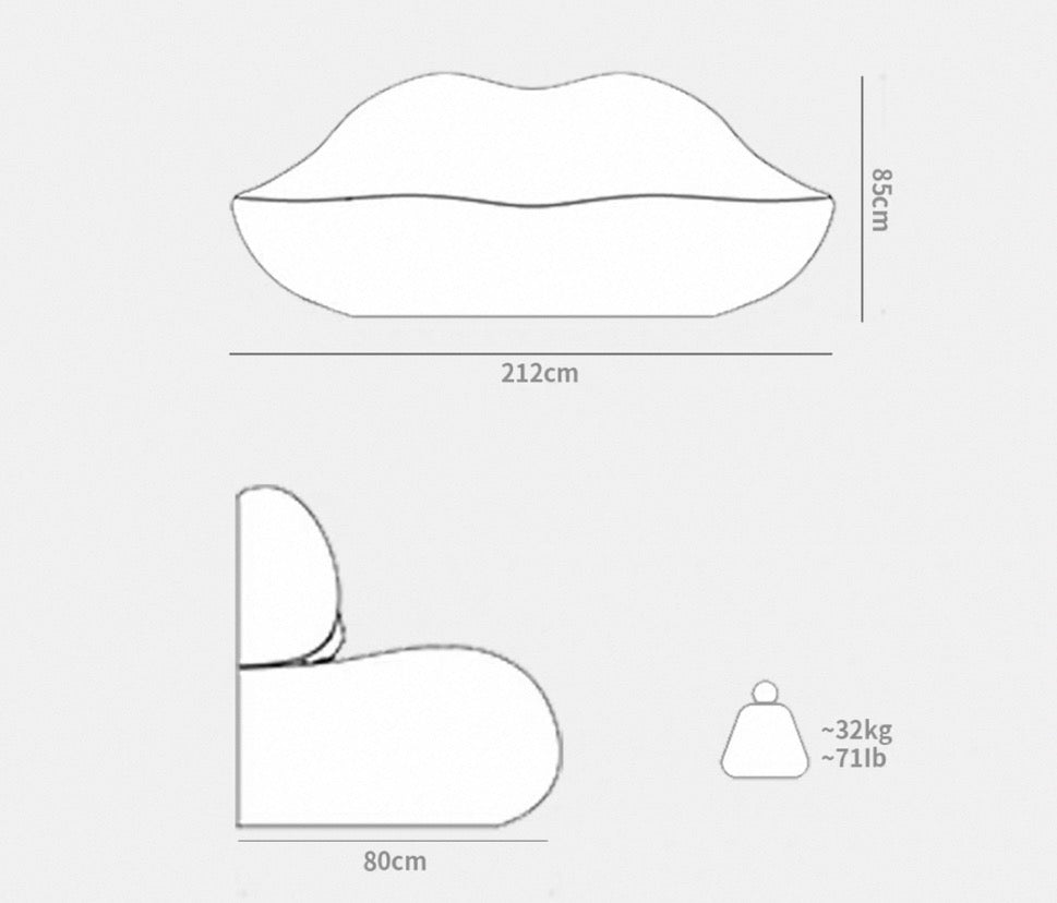 Gufram Italian BOCCA Red Lip Sofa Creative And Individual Living Room Bedroom Lounge Sofa