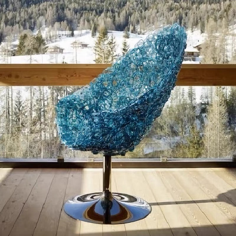 Edra Margherita Queen Chair Designer Haute Couture Transparent Crystal Lounge Chair