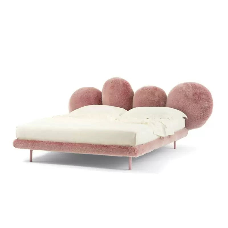 Italian Furniture Edra Cipria Bed Bedroom Double Bed Light Luxury Creative Bed