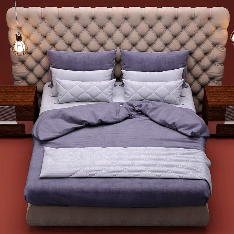 Baxter Heaven Bed Leather 1.8M Bed French Retro High-end Bedroom Double Bed