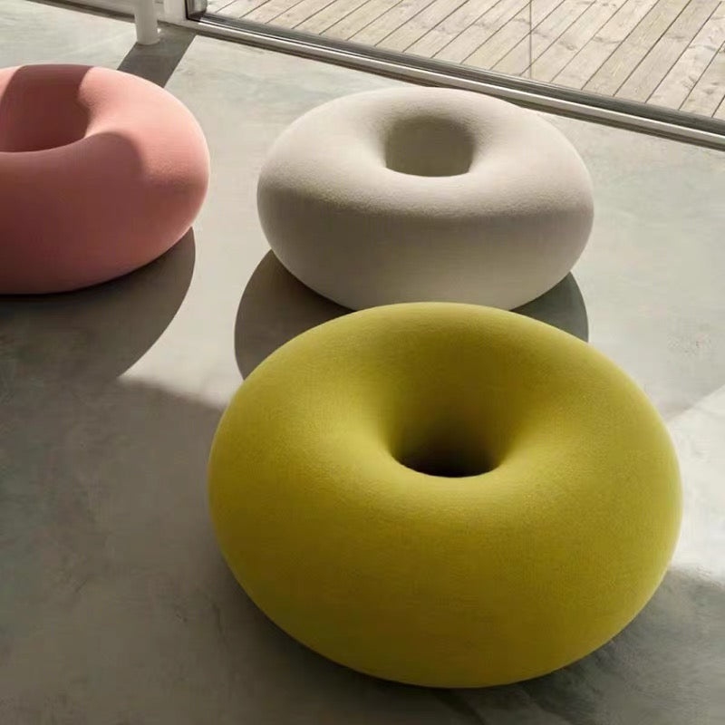 Boa Pouf Doughnut Stool Round Creative Low Stool Shaped Cotton Living Room Sofa Chair