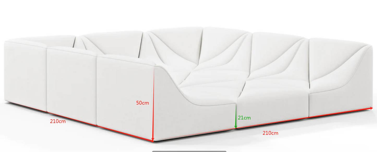 high quality modular couch living room furniture sofa set designer pierre paulin italian modern modular dune sofa