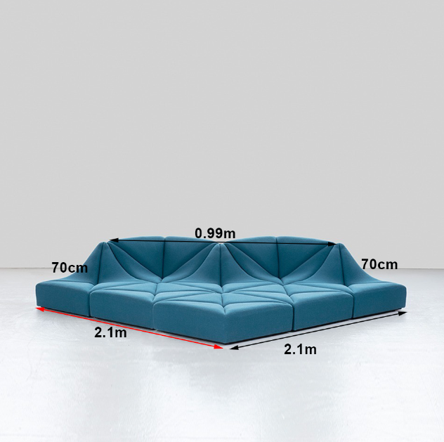 high quality modular couch living room furniture sofa set designer pierre paulin italian modern modular dune sofa