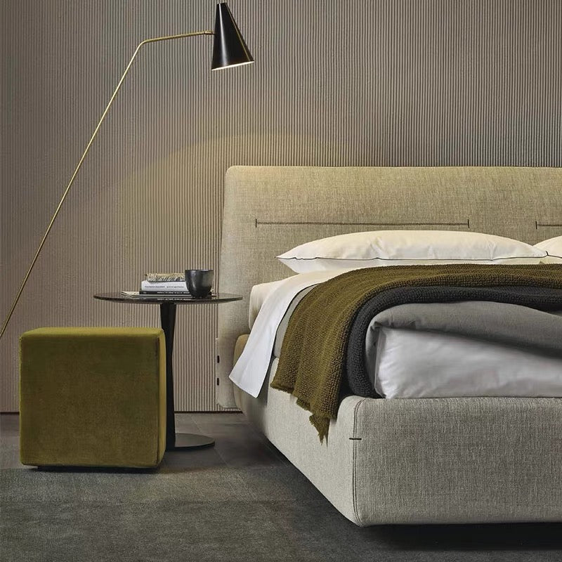 Italian Poliform Double Bed Jacqueline Children's Room Modern Fabric Bedroom Bed