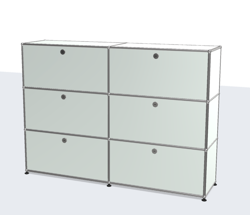 USM Haller ball pipe light panel parts storage cabinet model sideboard modular furniture dining cabinet