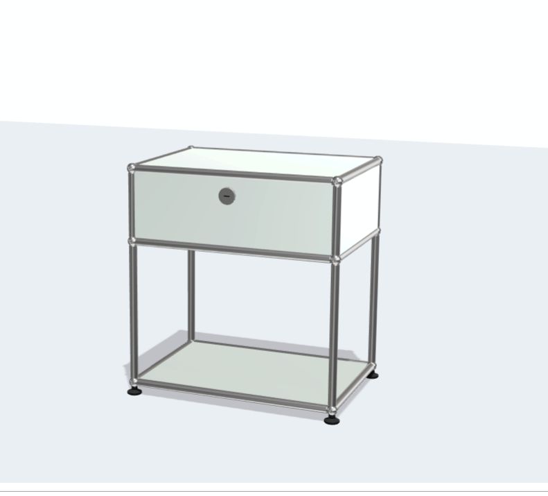 USM Haller Stainless Steel Night Stand Bed Sideboard Bedside Table Modern Simple Storage Rack Network Storage Cabinet Sofa Side Cabinet