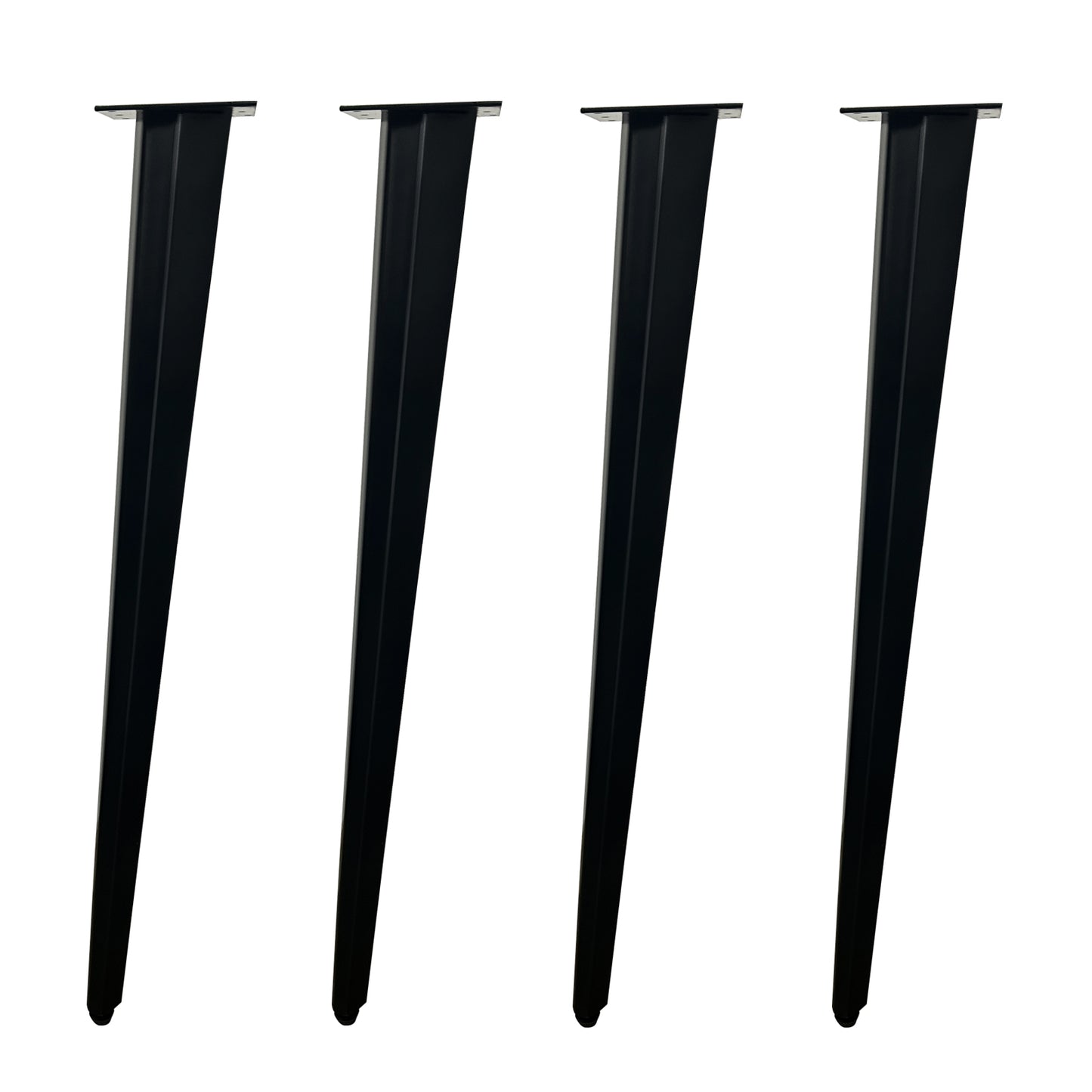 QLLY 28 inch Metal Slant Table Legs, Angled Furniture Legs, Easy Assembly - Ideal for DIY Coffee Tables, Office Desks, and Modern Furniture, Set of 4