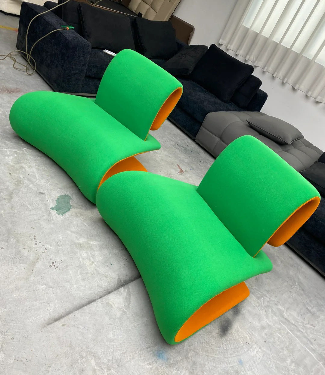 Modern Creative Designer leaving room sofa green bedroom sofa set fashionable and creative couch sofa nordic studio luxury lounge sofa