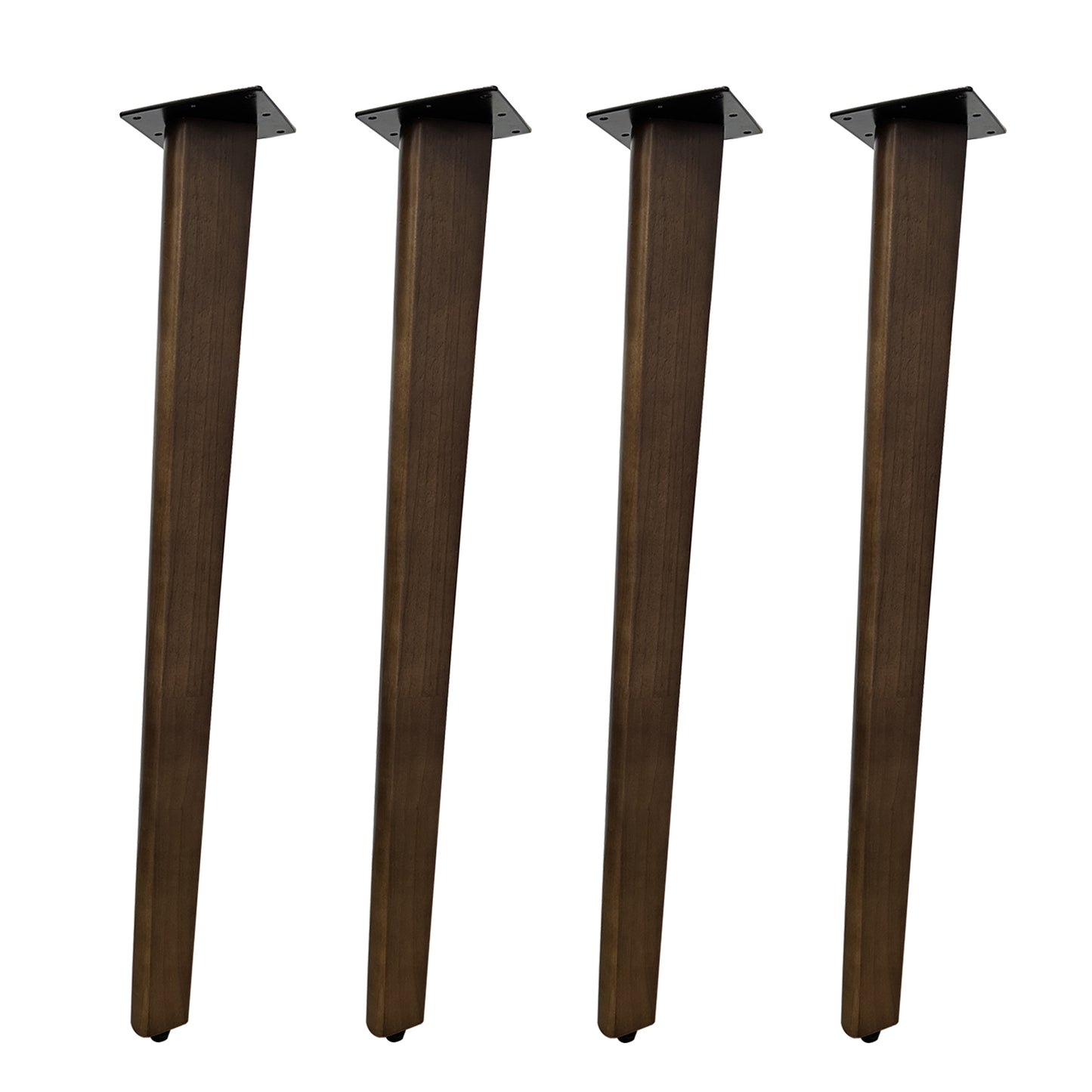 QLLY 28" Slant Wooden Table Legs, Solid Wood Angled Furniture Legs, Set of 4, Easy to Install - Perfect for DIY Dining Tables, Coffee Tables, and Benches