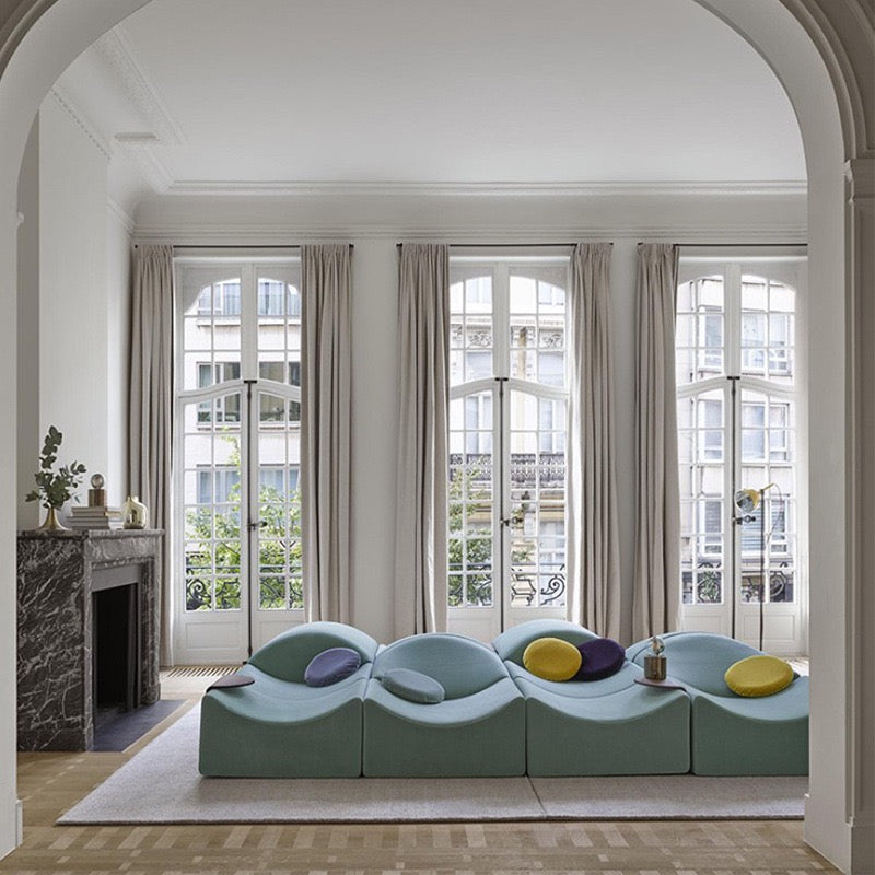 Ligne Roset Asmara Sofa Lazy backrest Double-sided Sofa Studio Rest Area Irregular Wave Sofa