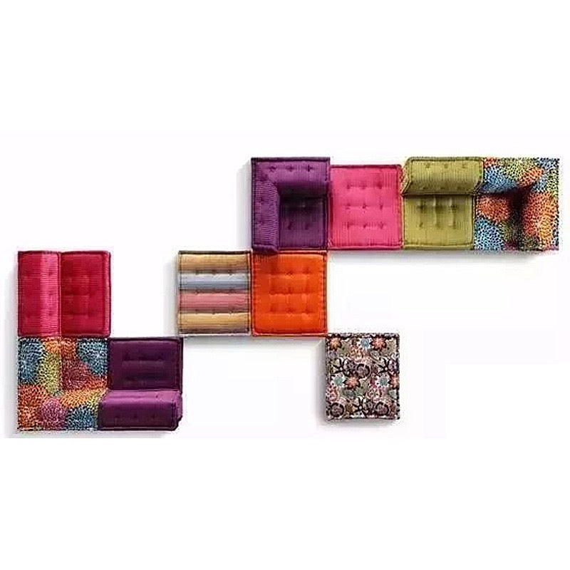 The Nordic creative Roche Bobois Mah Jong sofa Living Room Combination Sofa