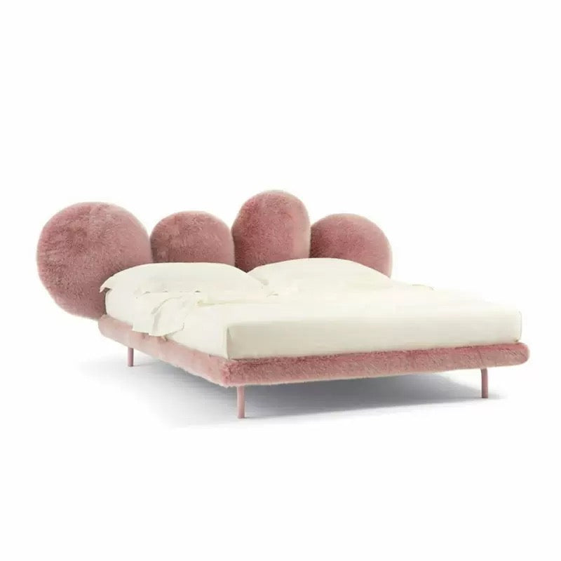 Italian Furniture Edra Cipria Bed Bedroom Double Bed Light Luxury Creative Bed