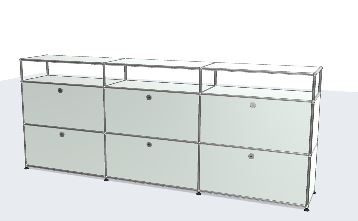 USM Haller ball pipe light panel parts storage cabinet model sideboard modular furniture TV stand