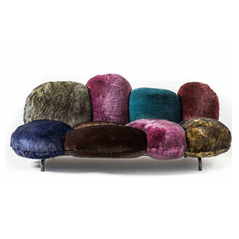Italian Designer Furniture Plush Netflix Powder Puff Sofa New Scandinavian Creative Sample Room Window Display