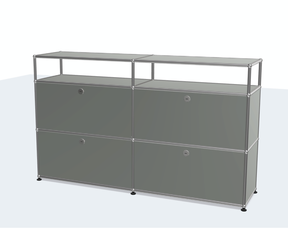 USM Haller Modern Simple Stainless Steel Sideboard Cabinet with TV Cabinet Net Red Storage Porch Cabinet for Living Room or Hall