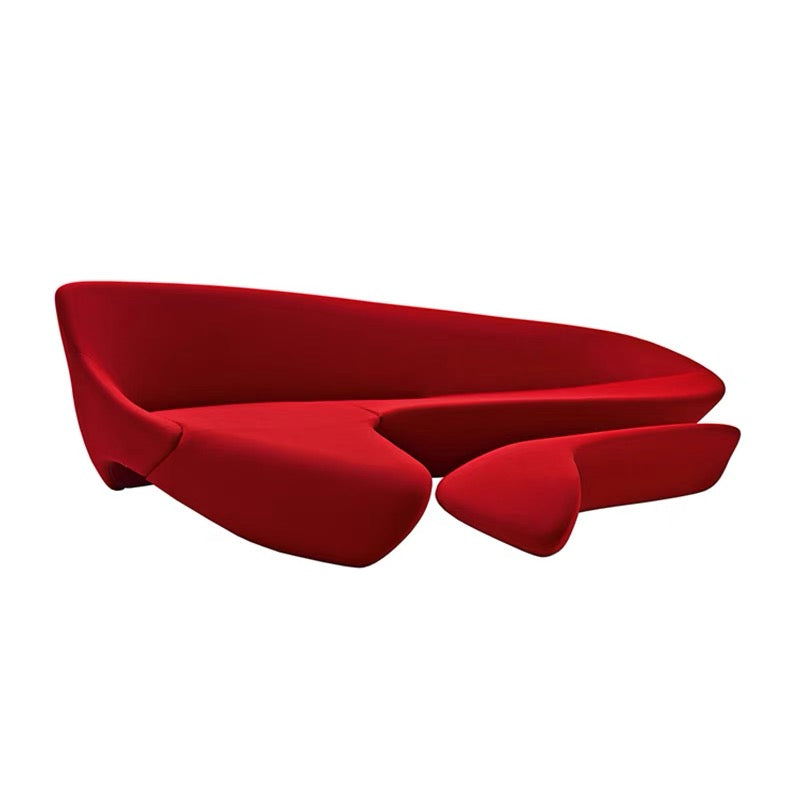 Zaha Hadid Italian Moon System Sofa Irregular L-shaped Sofa Fiberglass 7-shaped Zaha Moon Sofa