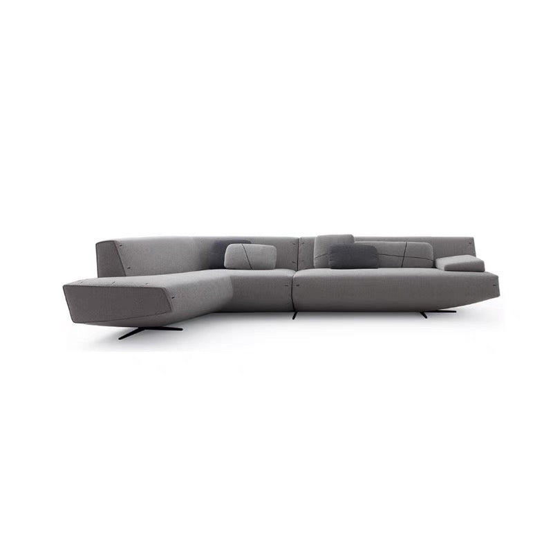Italian Sofa Poliform Sydney Cotton And Linen Fabric Sofa Living Room Irregular-shaped Corner Soft Sofa Minimalist Designer Sofa