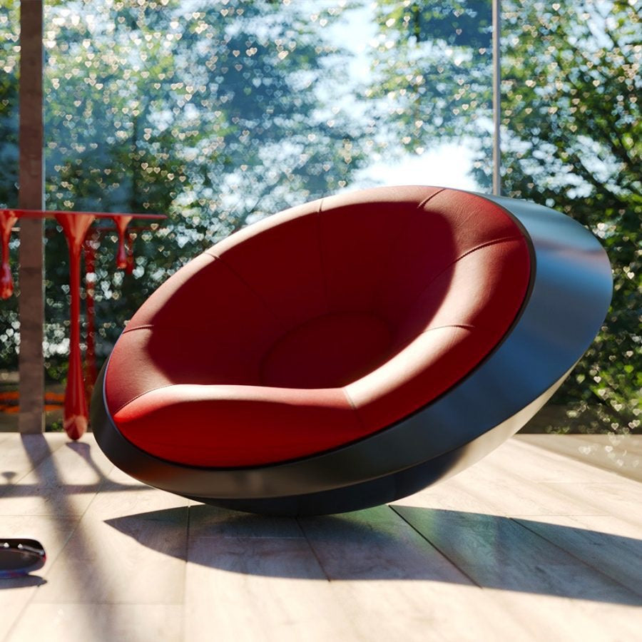 Italian Designer Fiberglass Reinforced Plastic UFO Chair Hotel Art Personality Leisure Chair Single Sofa Chair