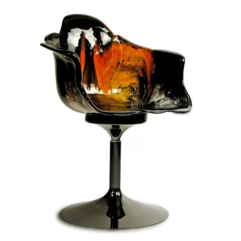 Italian Edra Petal Chair Ella Light Luxury Creative Candy Dining Chair PC Rotating Height-adjustable Bar Chair