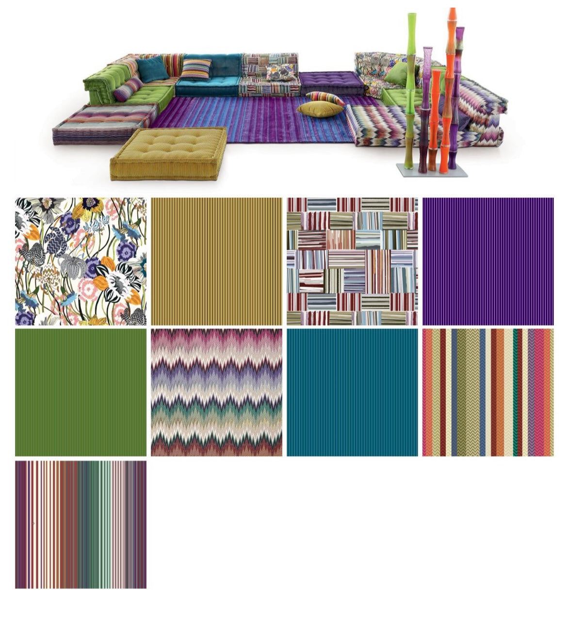The Nordic creative Roche Bobois Mah Jong sofa Living Room Combination Sofa
