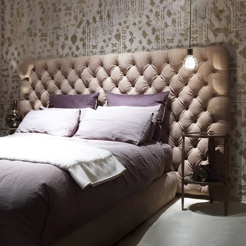 Baxter Heaven Bed Leather 1.8M Bed French Retro High-end Bedroom Double Bed