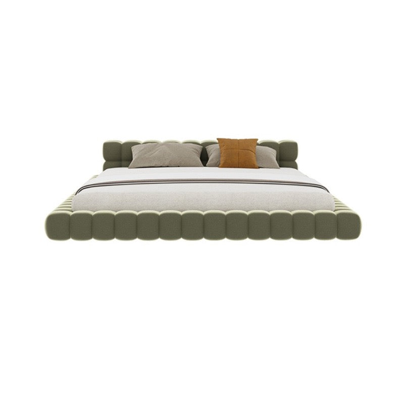 Italian Minimalist Fabric Bed Designer's High-end Soft Backrest Double Bed Bedroom Custom Wedding Bed