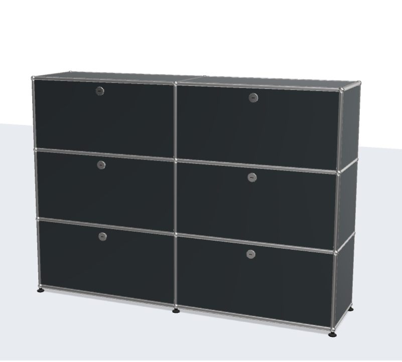 USM Haller ball pipe light panel parts storage cabinet model sideboard modular furniture dining cabinet
