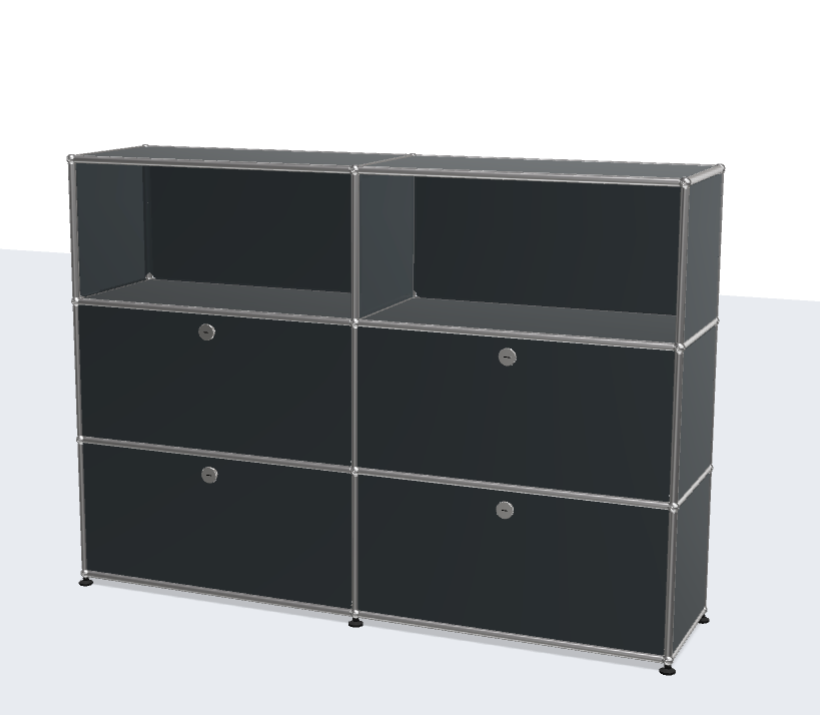 USM Haller ball pipe light panel parts storage cabinet model sideboard modular furniture besideboard dining cabinet