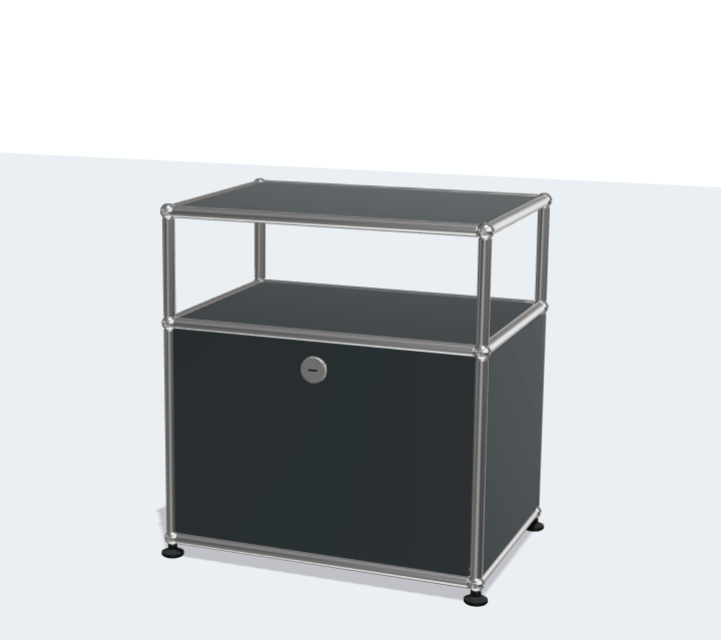 USM Haller Bedside Table Bedroom Modern Simple Storage Rack Stainless Steel Home Furniture Living Room Furniture Kitchen Cabinets