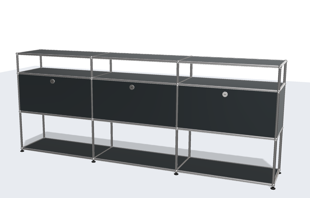 USM Haller ball pipe light panel parts storage cabinet model sideboard modular furniture