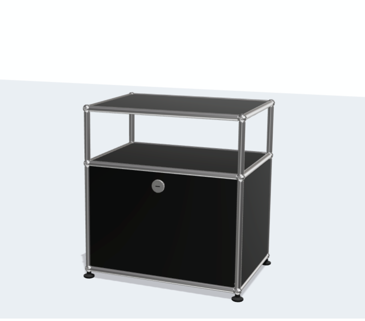 USM Haller Bedside Table Bedroom Modern Simple Storage Rack Stainless Steel Home Furniture Living Room Furniture Kitchen Cabinets