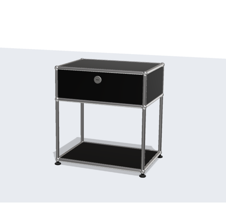 USM Haller Stainless Steel Night Stand Bed Sideboard Bedside Table Modern Simple Storage Rack Network Storage Cabinet Sofa Side Cabinet