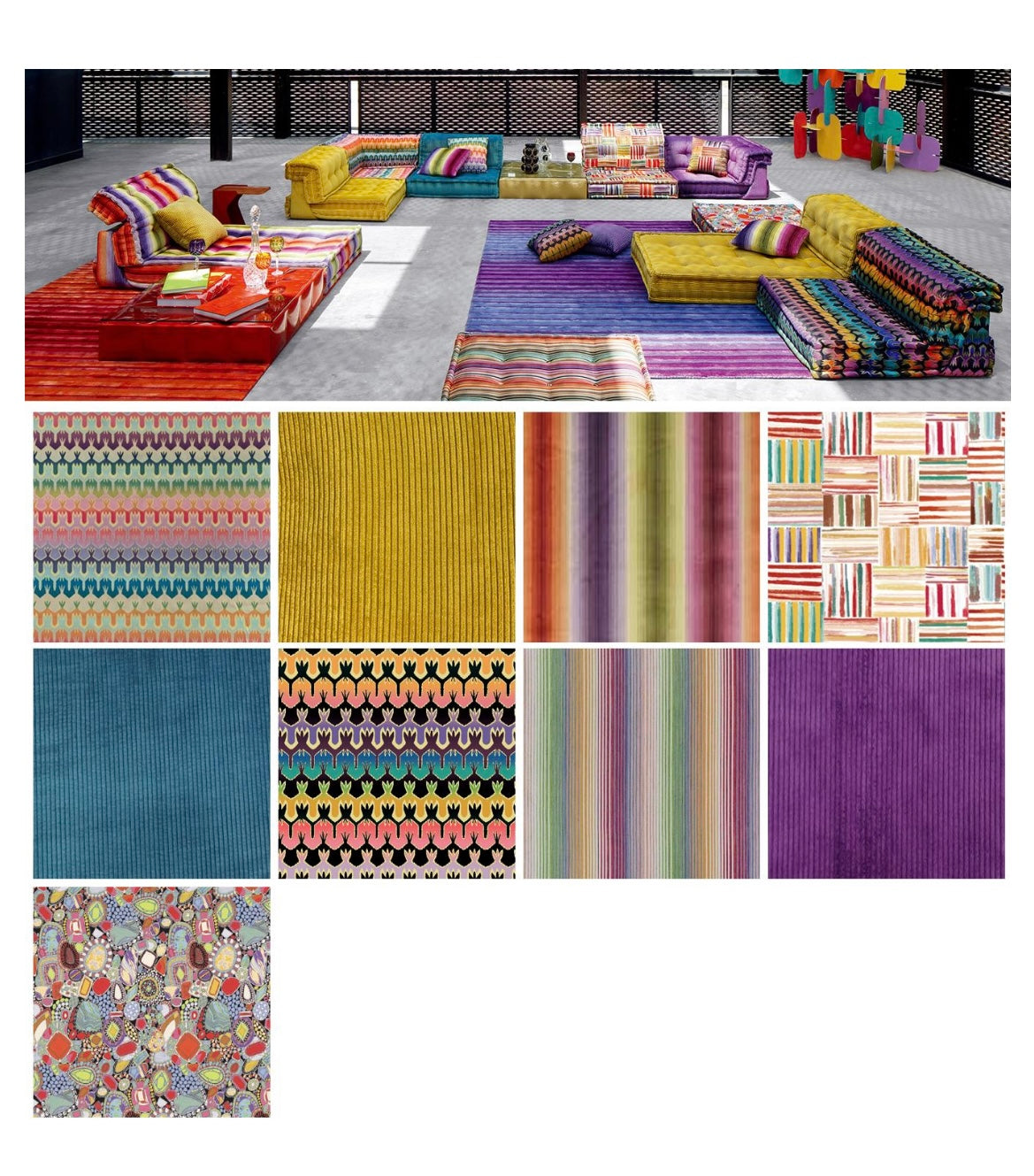 The Nordic creative Roche Bobois Mah Jong sofa Living Room Combination Sofa